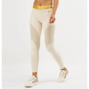 Nike Pro Warm Sparkle 7/8 Training Tights AO9228 Size L
